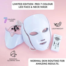 Load image into Gallery viewer, Limited Edition Pro 7 Colour LED Face & Neck Mask
