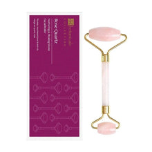 Load image into Gallery viewer, Skin Chemists Rose Quartz Jade Roller (Rose old Handle)