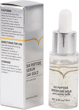 Load image into Gallery viewer, 24k gold serum, Six Peptides Serum, Rotekt Six Peptides Serum 24K Gold Anti-aging Serum Anti-wrinkle Firm Fine Lines Moisturizing