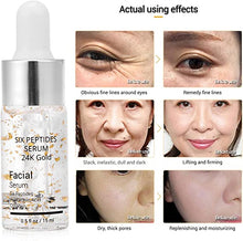 Load image into Gallery viewer, 24k gold serum, Six Peptides Serum, Rotekt Six Peptides Serum 24K Gold Anti-aging Serum Anti-wrinkle Firm Fine Lines Moisturizing