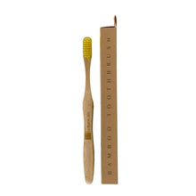 Load image into Gallery viewer, Dr Botanicals Bamboo Tooth Brush (Yellow)