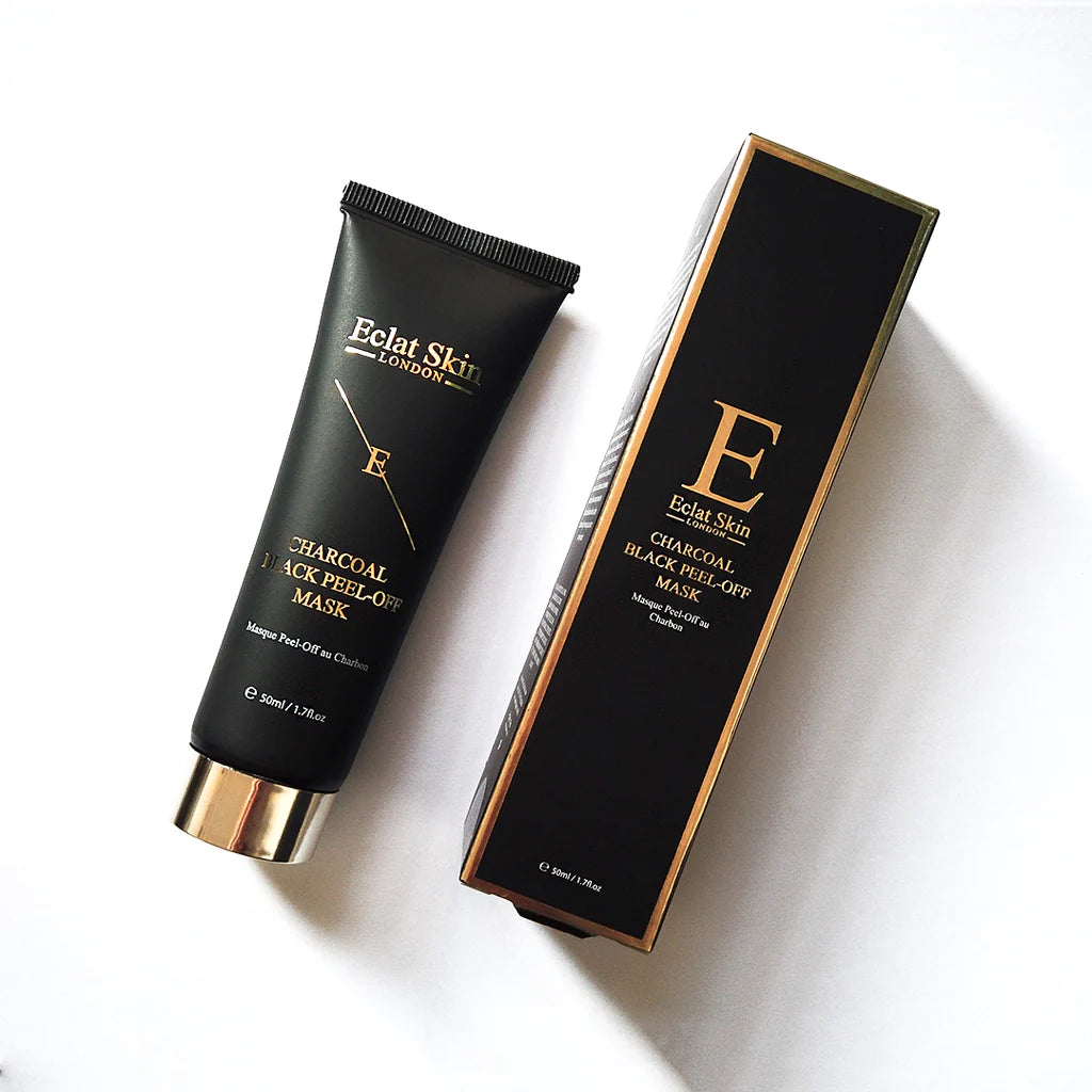 Eclat Skin London Charcoal Black Peel Off Mask 50ml Unboxing